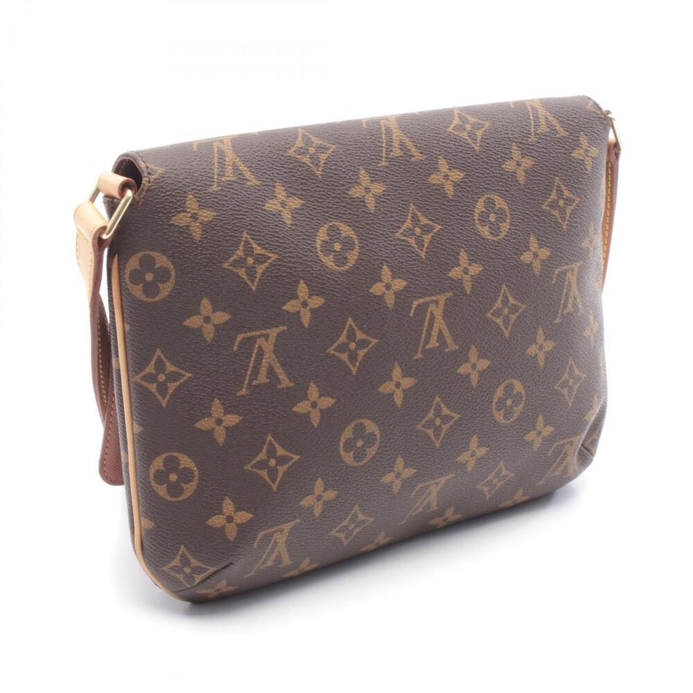 Louis Vuitton Strap Shoulder Tango Short Bag Brown Musette
